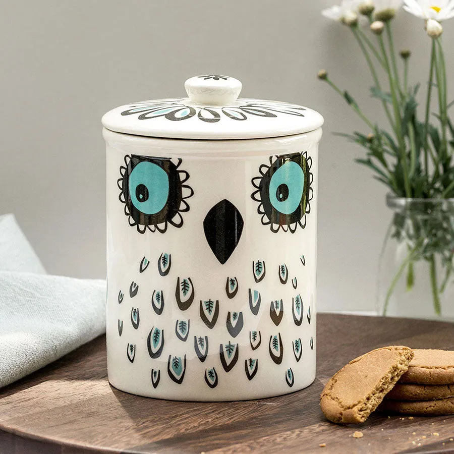 Handmade Ceramic Owl Storage Jar