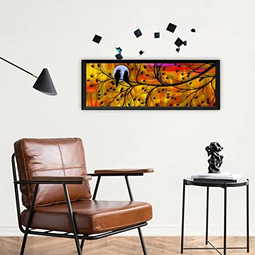 HD RAPID DESIGN Decorative Photo Frame PVC fiber with Glass Protection (Size : 30 inch x 12 inch) for Living Room, Bedroom, Gifting purpose, home/office decor etc_05 (Design 02)