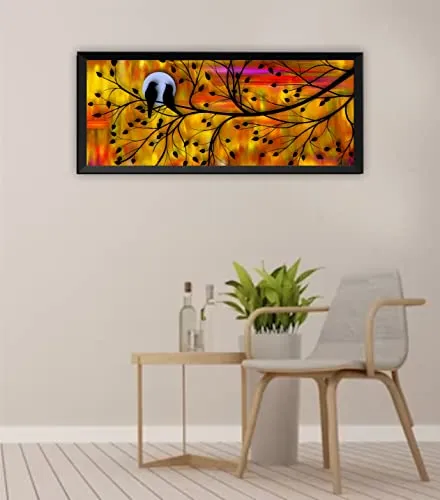 HD RAPID DESIGN Decorative Photo Frame PVC fiber with Glass Protection (Size : 30 inch x 12 inch) for Living Room, Bedroom, Gifting purpose, home/office decor etc_05 (Design 02)