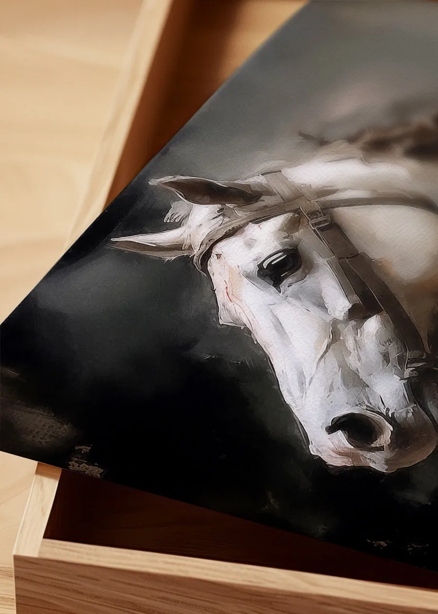 Horse Head Painting Renaissance Style Portrait