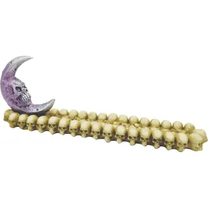 Incense Burner Moon Skull