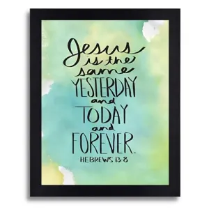 Interio Crafts Bible Verse Wall Frame - Jesus Quotes Wall Frames - Framed Poster for Office and Home Decor - Christmas Decor - Synthetic Wood, 13x10 Inches.