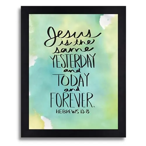 Interio Crafts Bible Verse Wall Frame - Jesus Quotes Wall Frames - Framed Poster for Office and Home Decor - Christmas Decor - Synthetic Wood, 13x10 Inches.