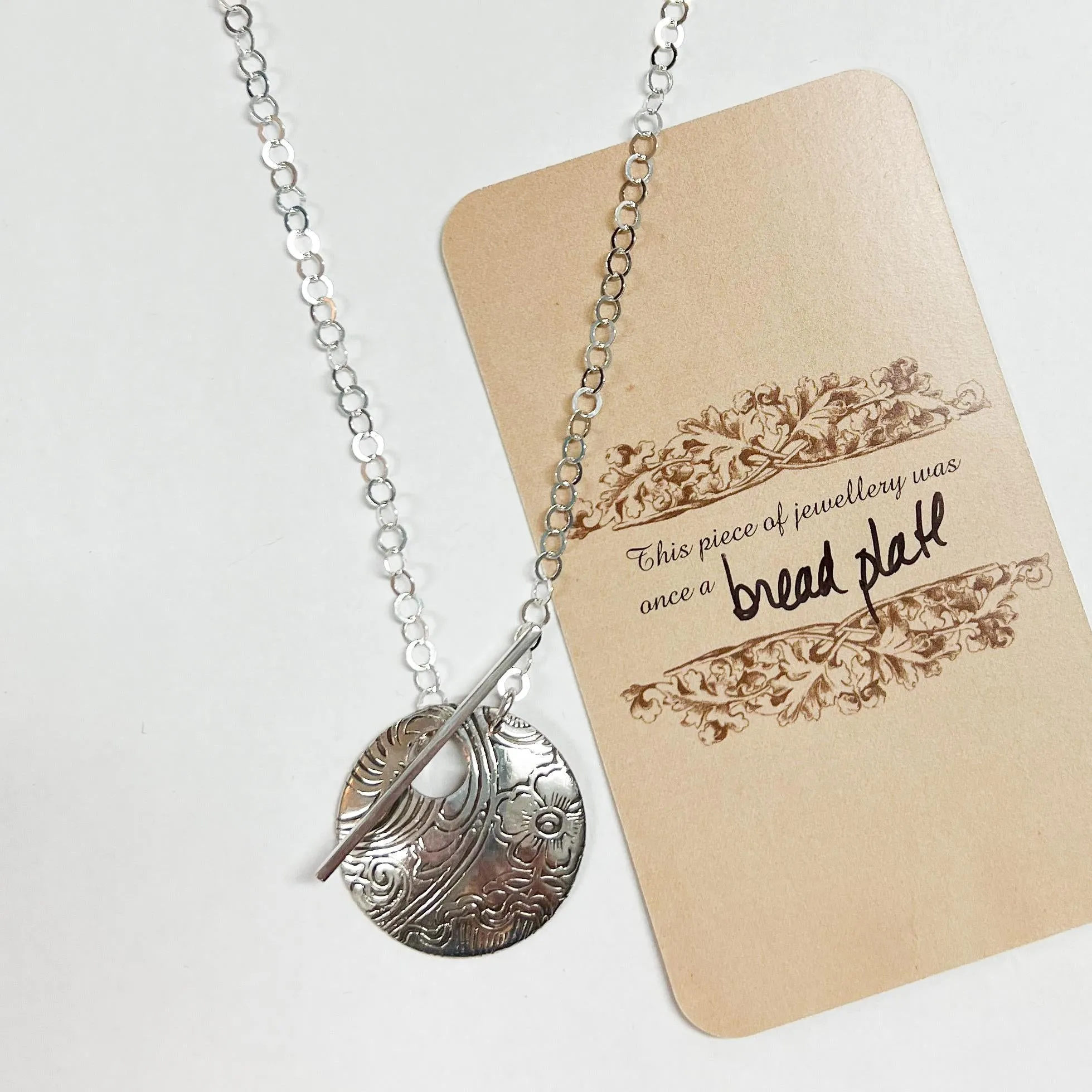 Keyhole Circle Necklace by L Carr