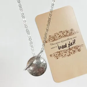 Keyhole Circle Necklace by L Carr