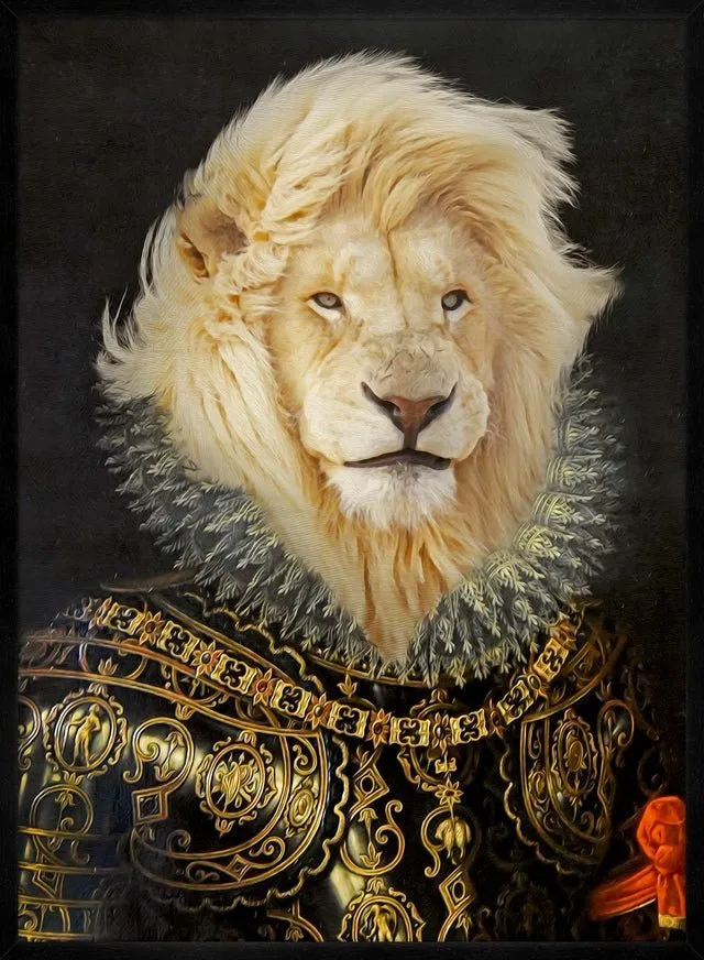 King Lion Portrait Print
