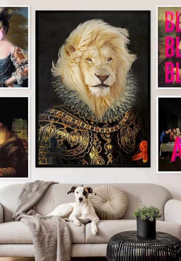 King Lion Portrait Print