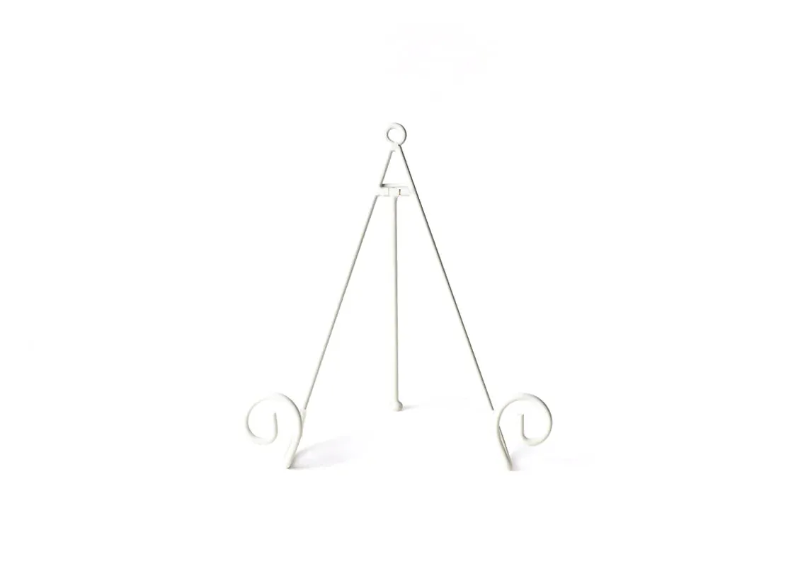 Large Swirl Plate Stand White