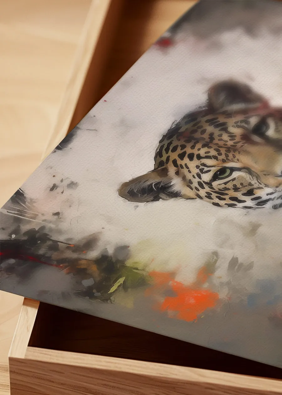 Leopard Painting Renaissance Style Portrait