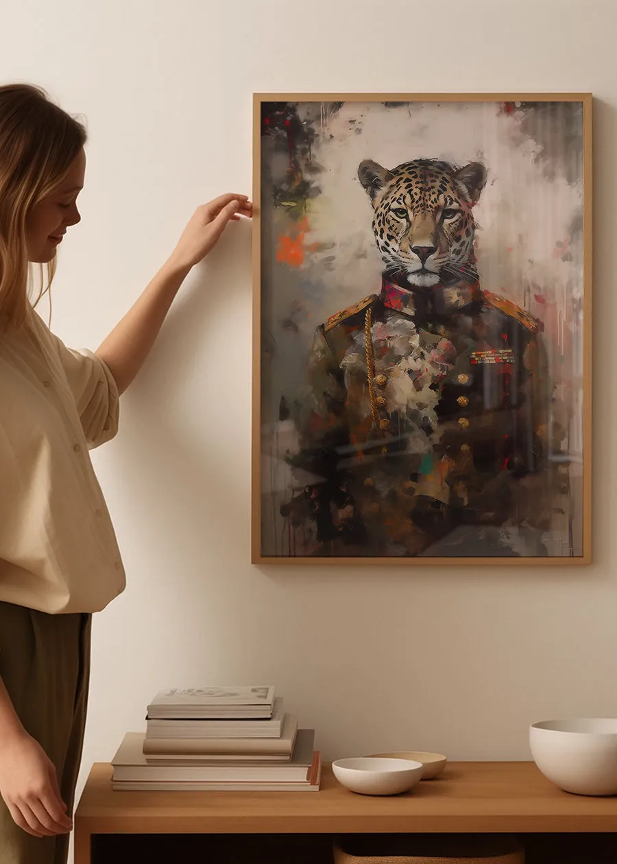 Leopard Painting Renaissance Style Portrait