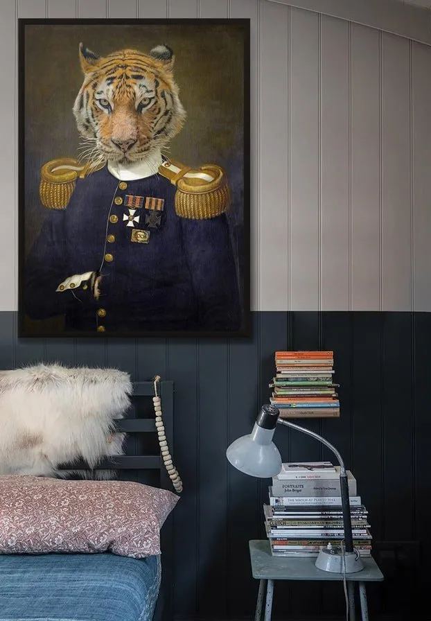 Lieutenant Tiger Portrait Print