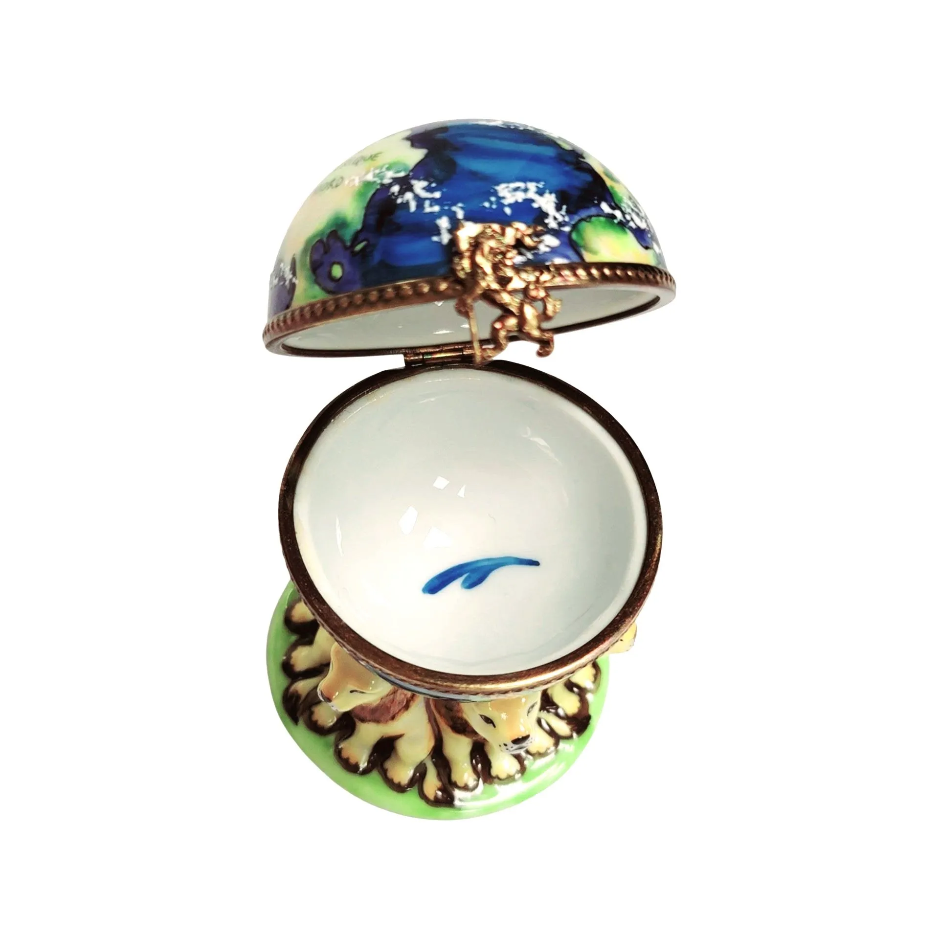 Lions under World Globe