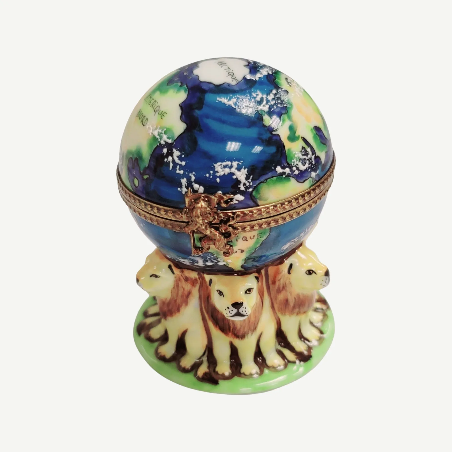 Lions under World Globe