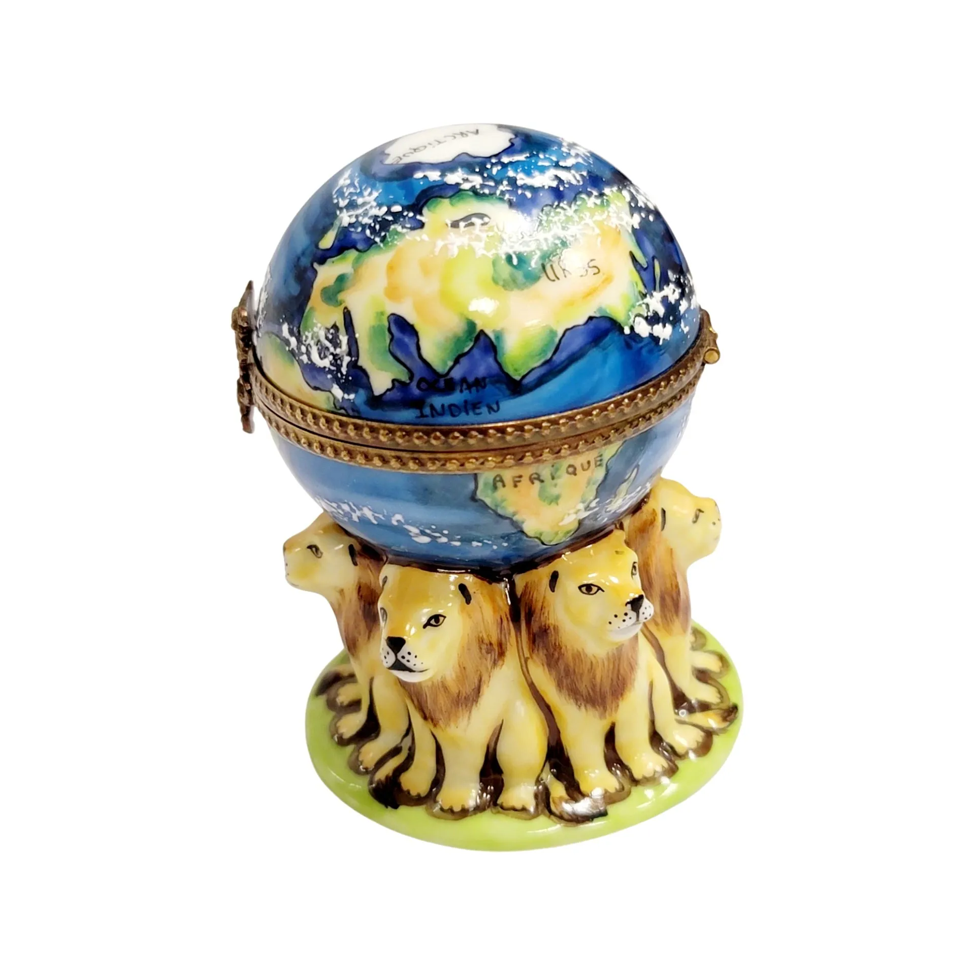 Lions under World Globe