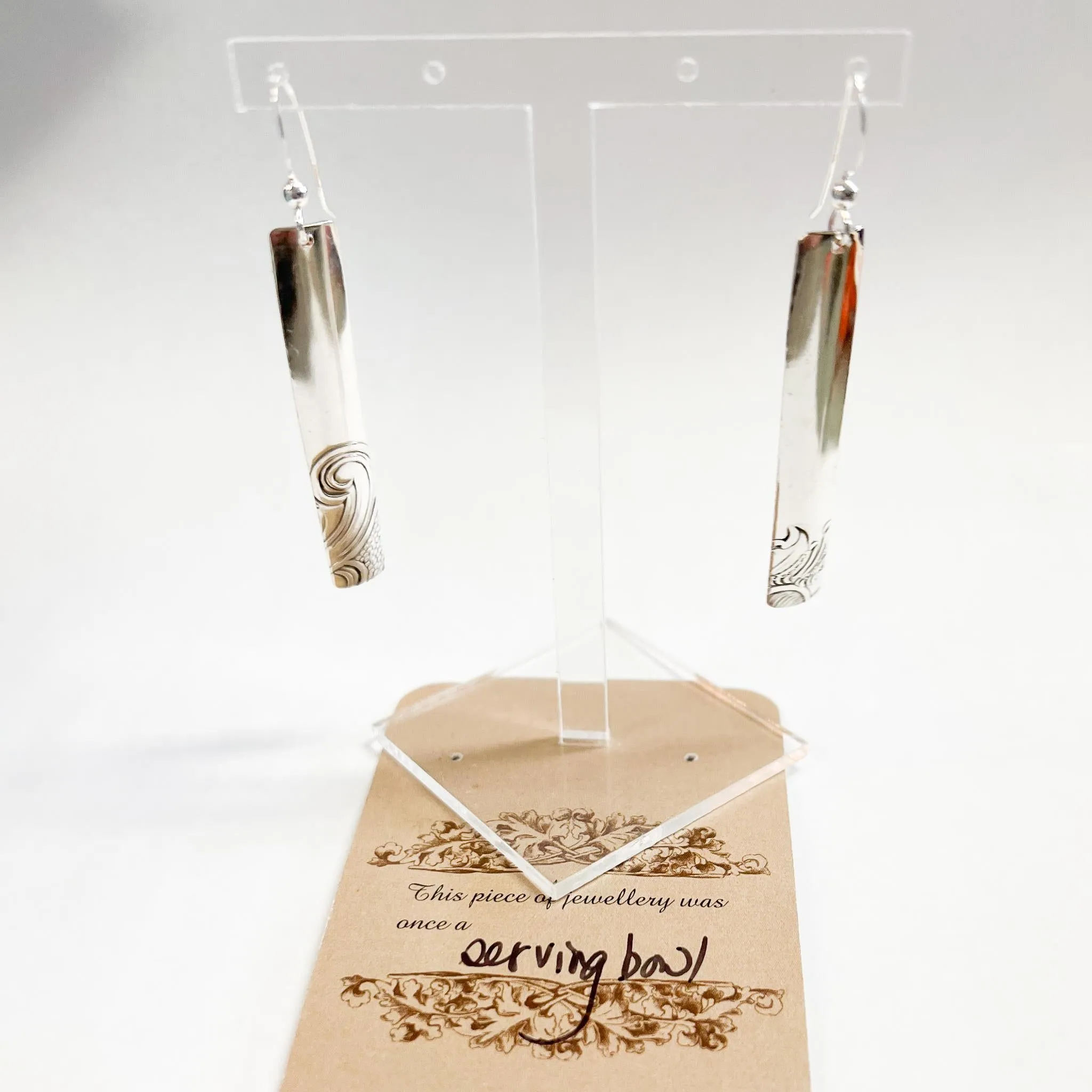 Long Rectangle Earrings by L Carr