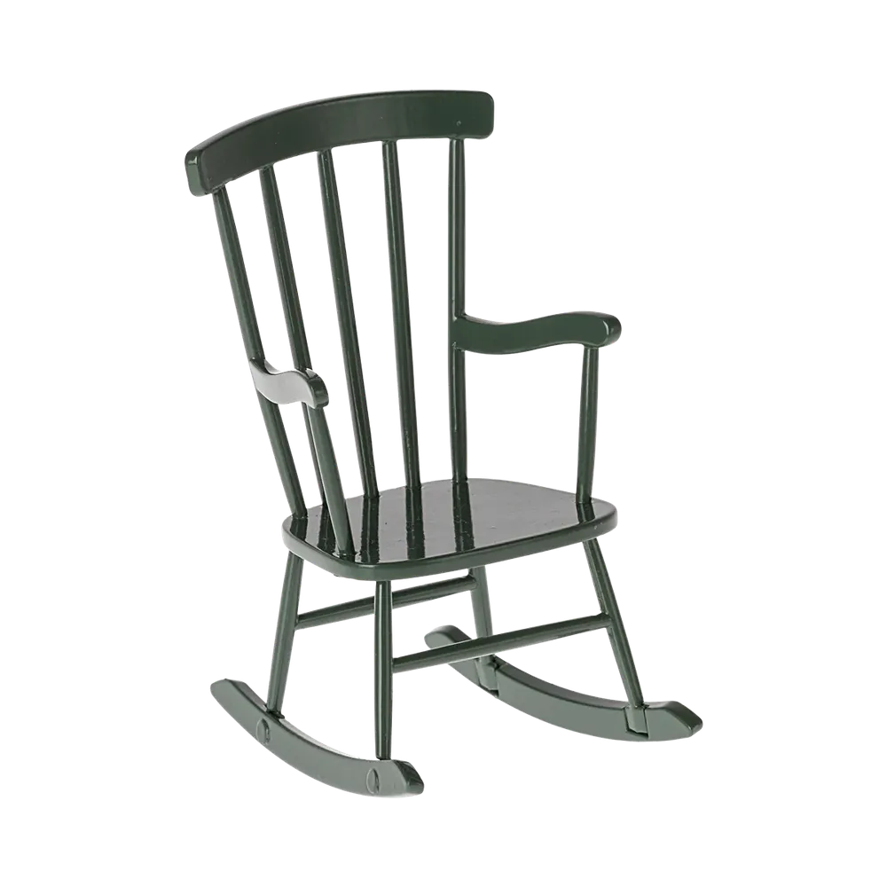 Maileg rocking chair for mice - dark green
