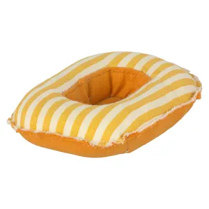 Maileg Toys Mouse Beach Small Rubber Boat Yellow Stripes