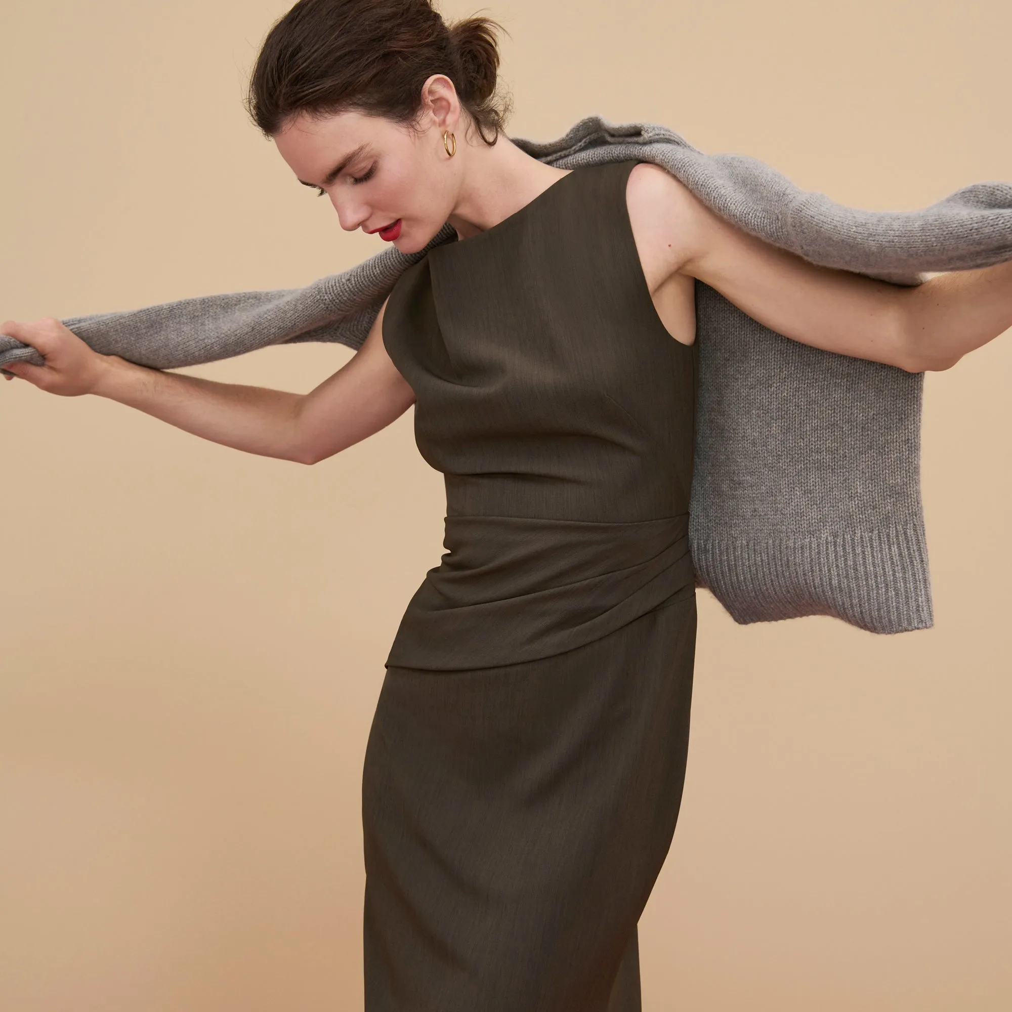 Maisie Dress - Recycled WonderTex :: Kale