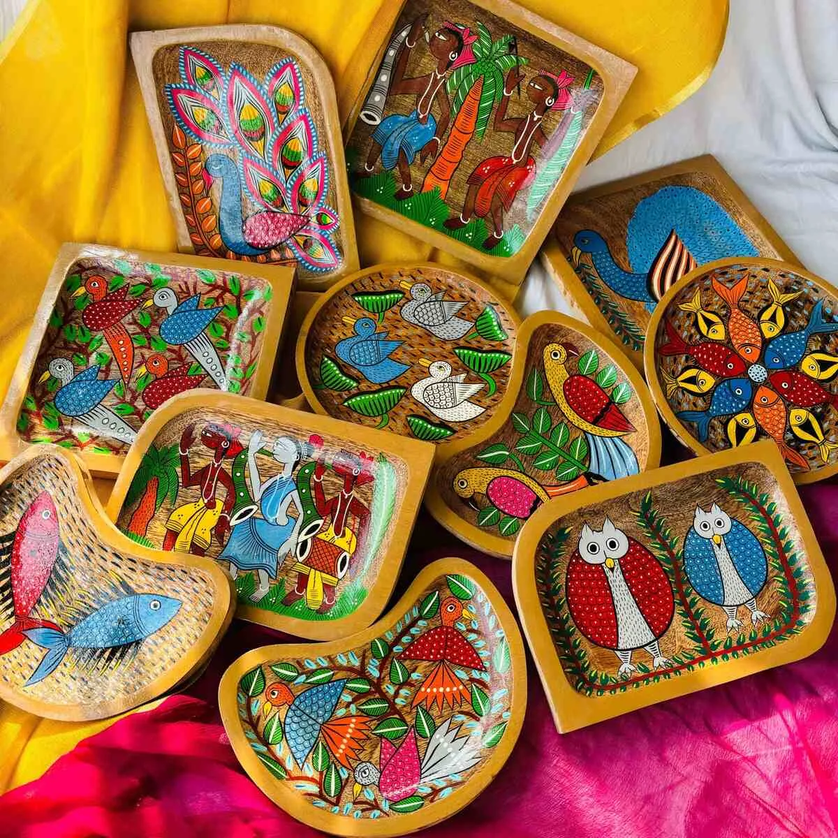 Maitri Moon Handcrafted Mango Wood Platter