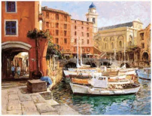 Mediterranean Colors Wall Tapestry by George Bates©