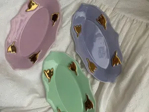 Meg Does Pottery Long Tulip Platters (Various Colours)