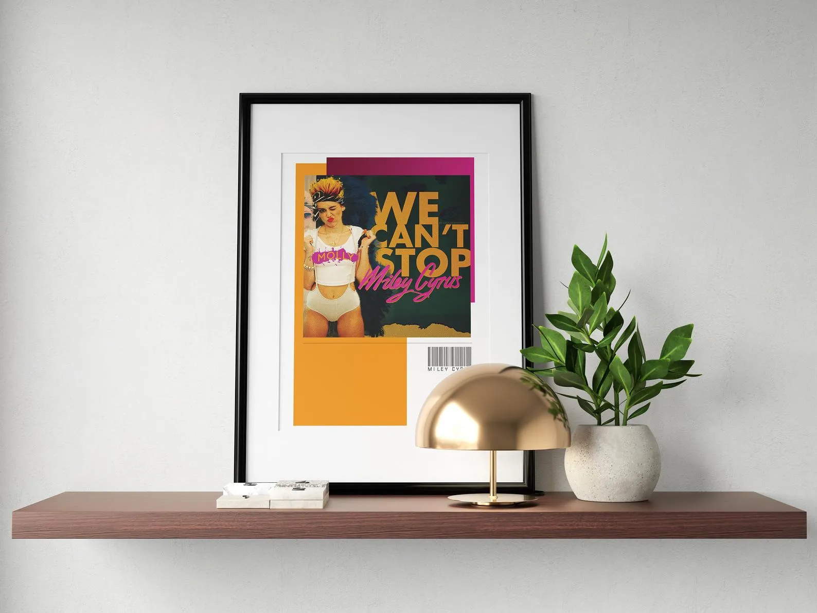 Miley Cyrus Art, We Can&#39;t Stop Poster, Custom Music Print, Music Poster, Custom Poster, Home Decor, Wall Hangings, Miley Canvas