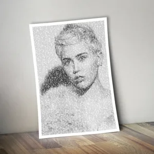 Miley Cyrus Poster, Allen Print, Basketball Player Art, Custom Sport Canvas, Custom Poster, Home Decor, Wall Hangings