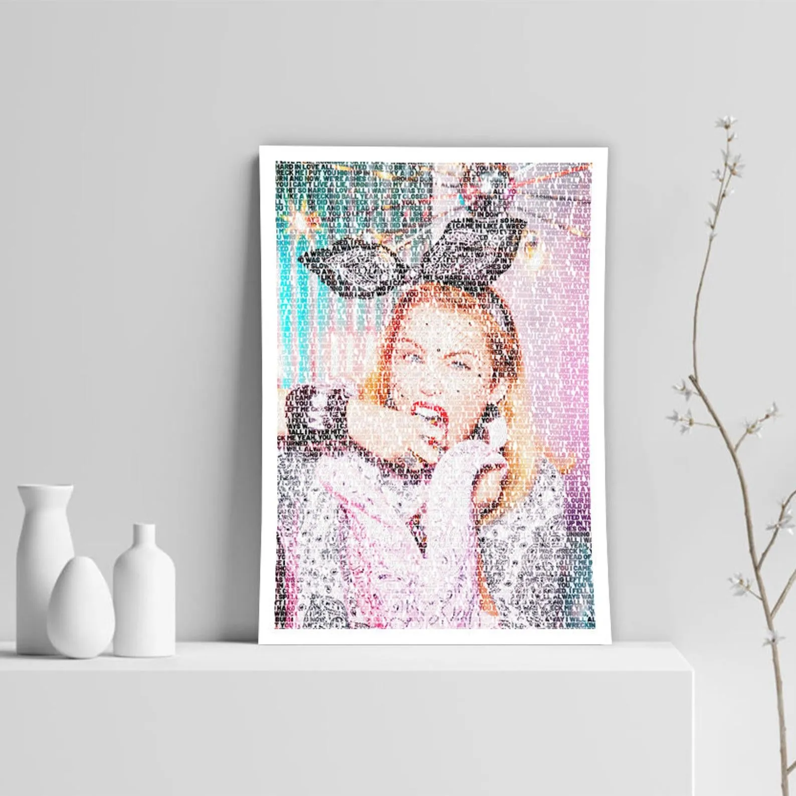 Miley Cyrus Poster, Allen Print, Basketball Player Art, Custom Sport Canvas, Custom Poster, Home Decor, Wall Hangings
