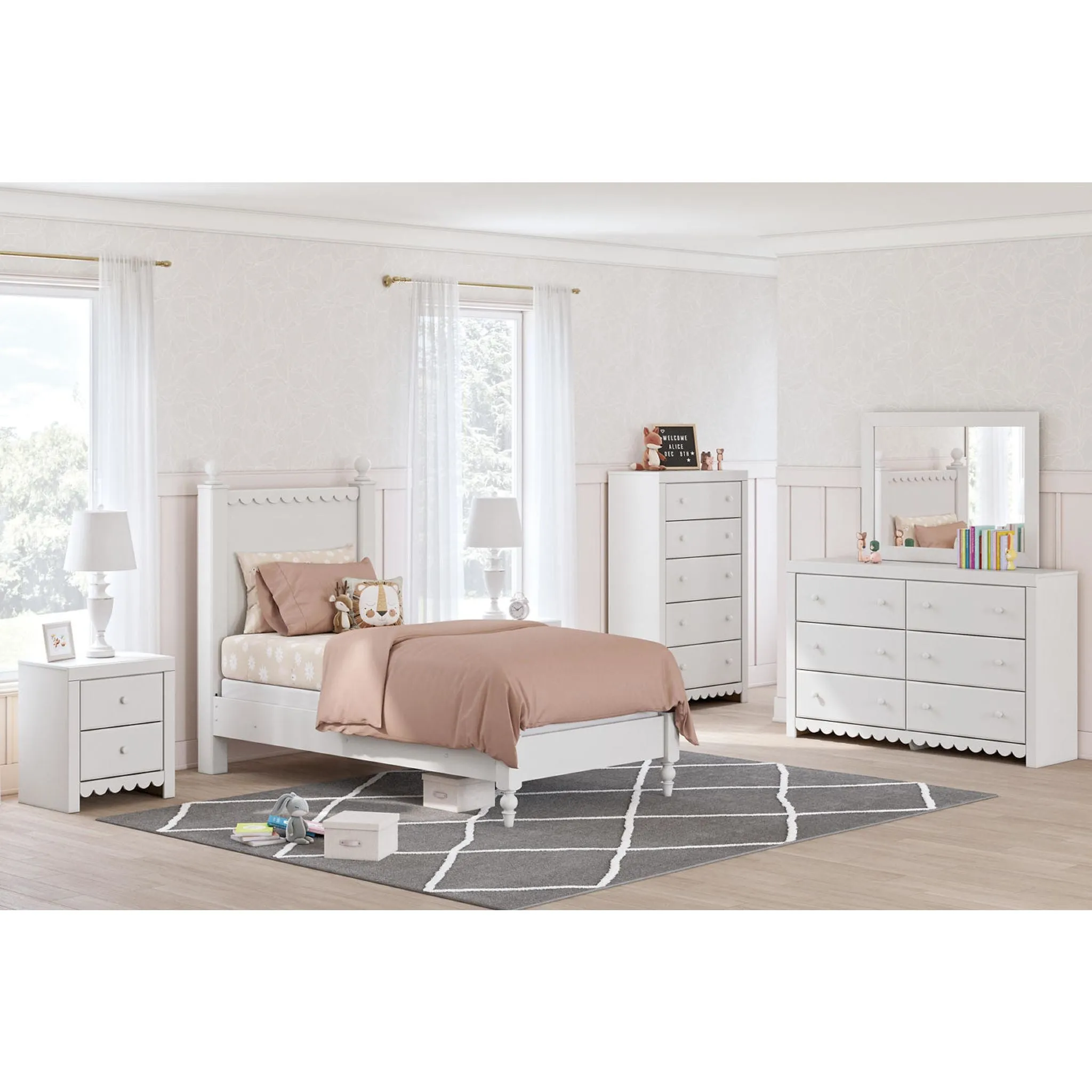 Mollviney Twin Panel Bed