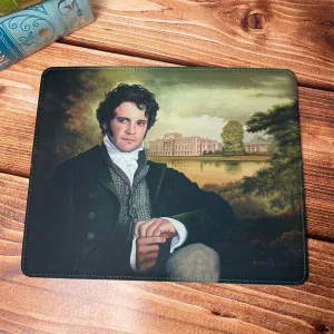 Mr Darcy Mouse Mat - Faux Leather Pemberley Design