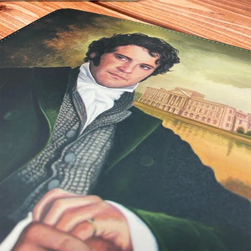 Mr Darcy Mouse Mat - Faux Leather Pemberley Design