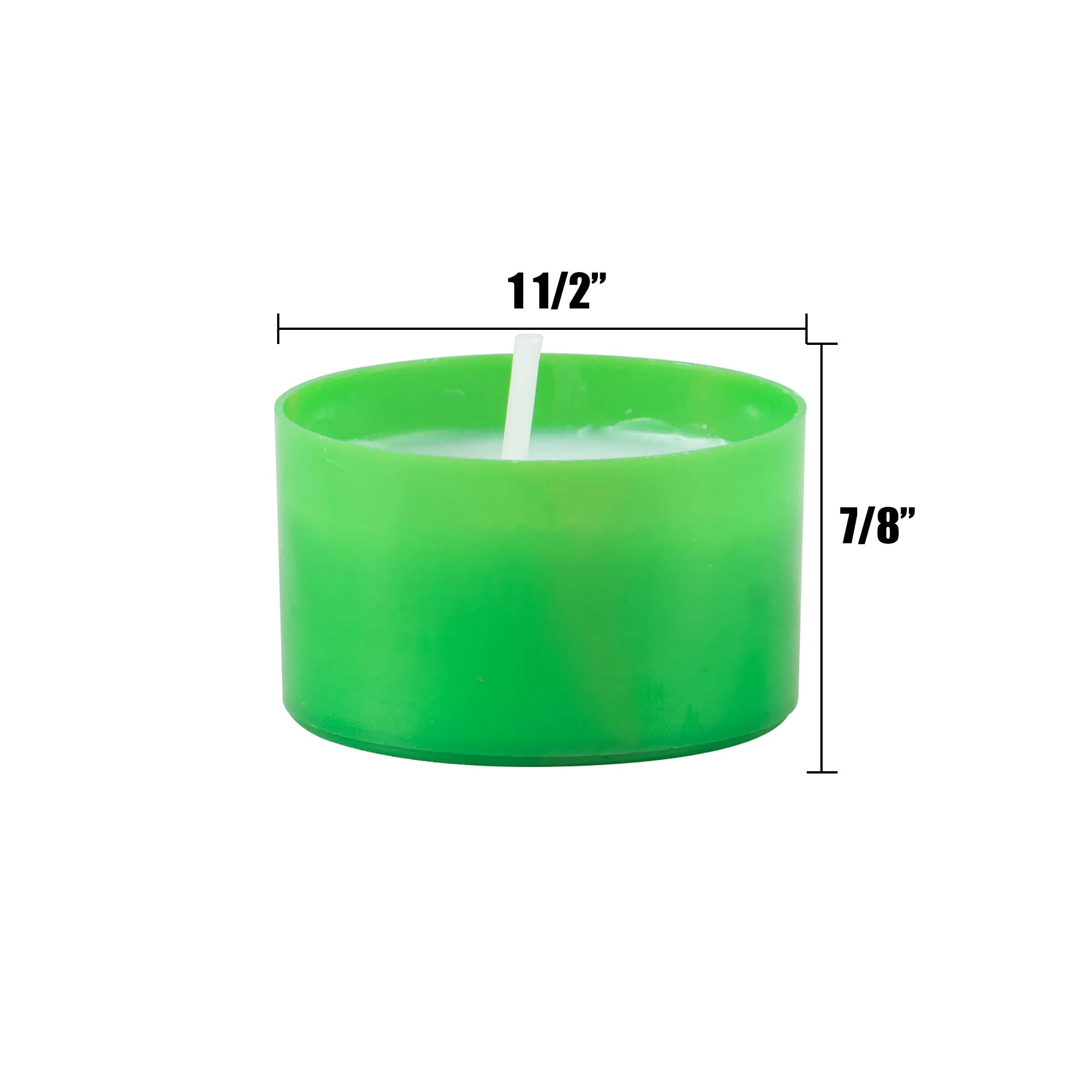 Multicolor Tealight Candles - 6 to 7 Hour Extended Burn Time (96 Pack)