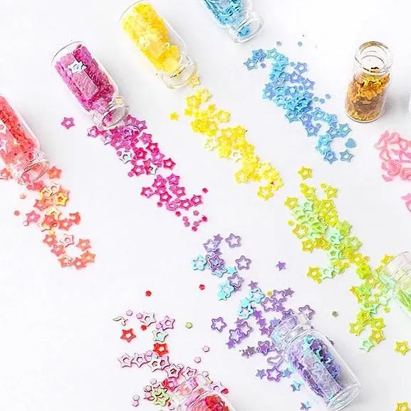 Nail Art Glitters, Flakes and Sequins Set (48 Jars)