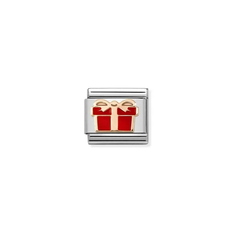 Nomination Composable Link Red Gift, 9K Rose Gold & Enamel