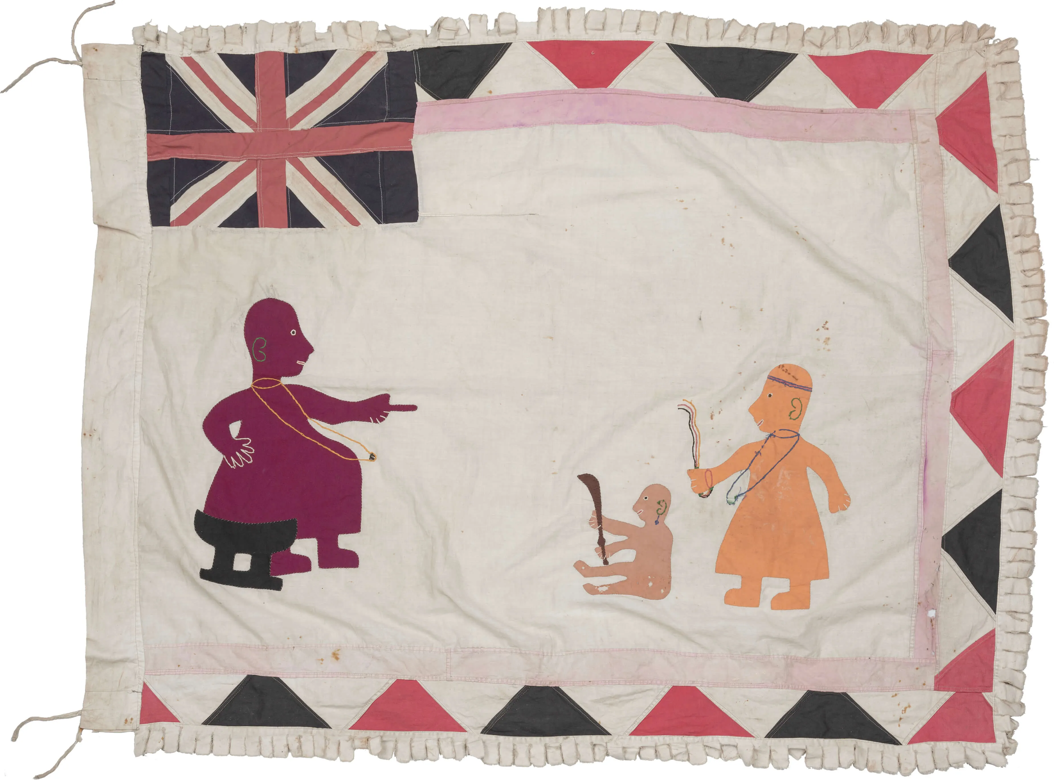 Old Asafo Flag - 3'11 x 5'