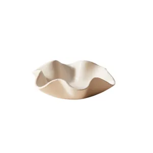 Organic Ceramic Catchall, Small, Blanc