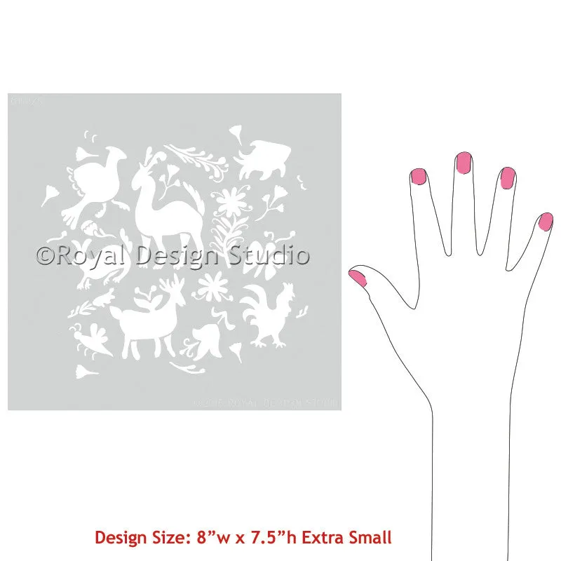 Otomi Folk Art Craft Stencil