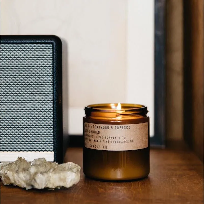 P. F. CANDLE CO. 12.5 oz Candle - Teakwood & Tobacco