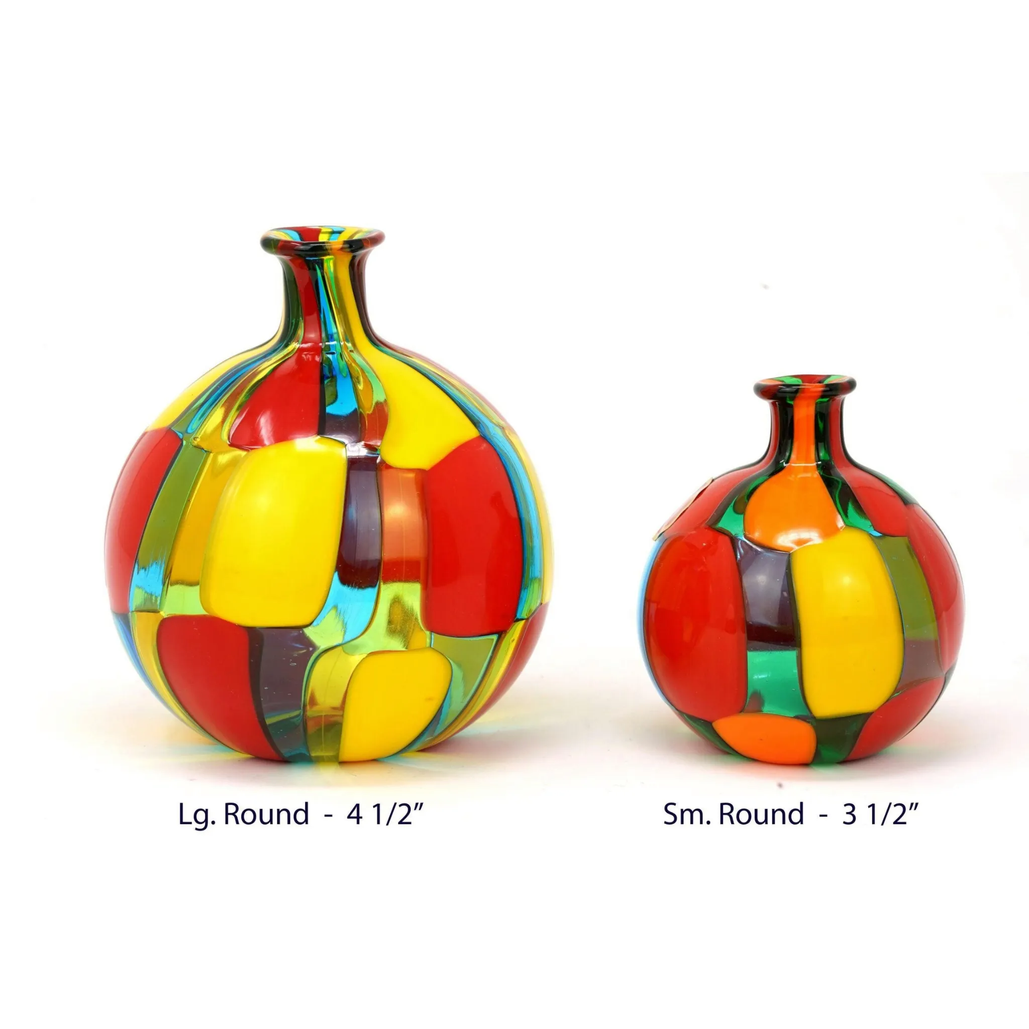 Pazzia Murano Glass Perfume Bottle, Handblown Glass Art