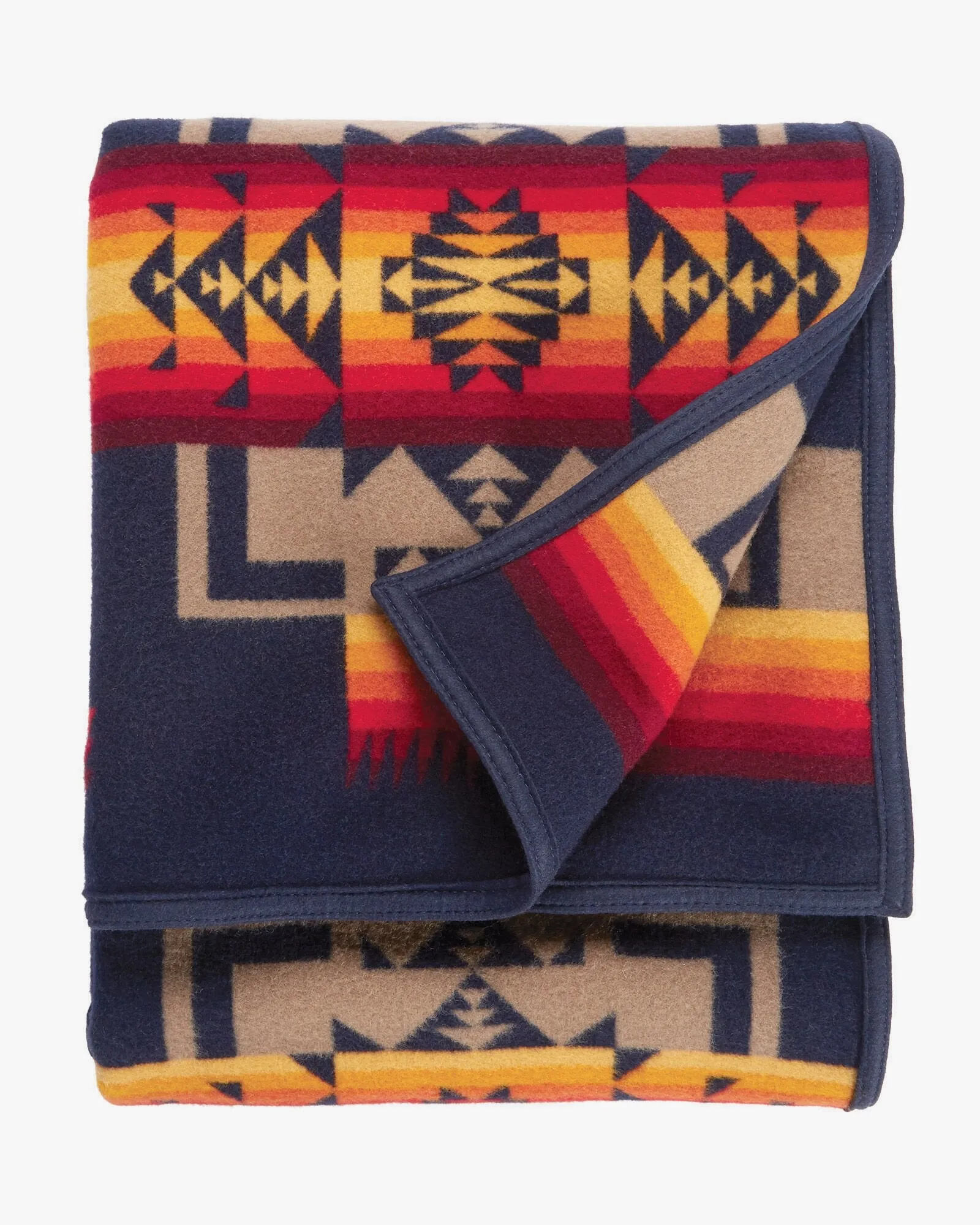 Pendleton Chief Joseph Jacquard Robe Blanket - Indigo