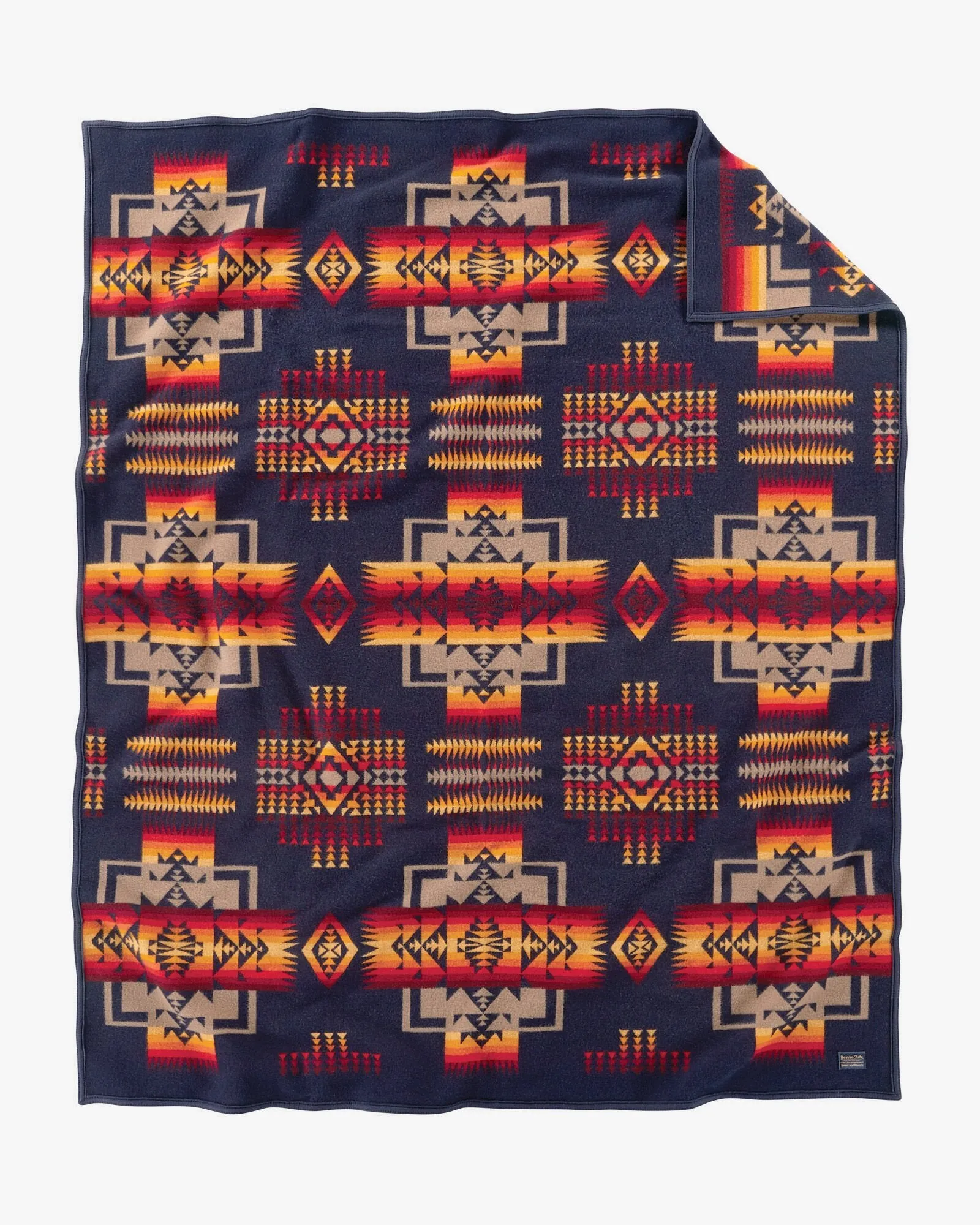 Pendleton Chief Joseph Jacquard Robe Blanket - Indigo