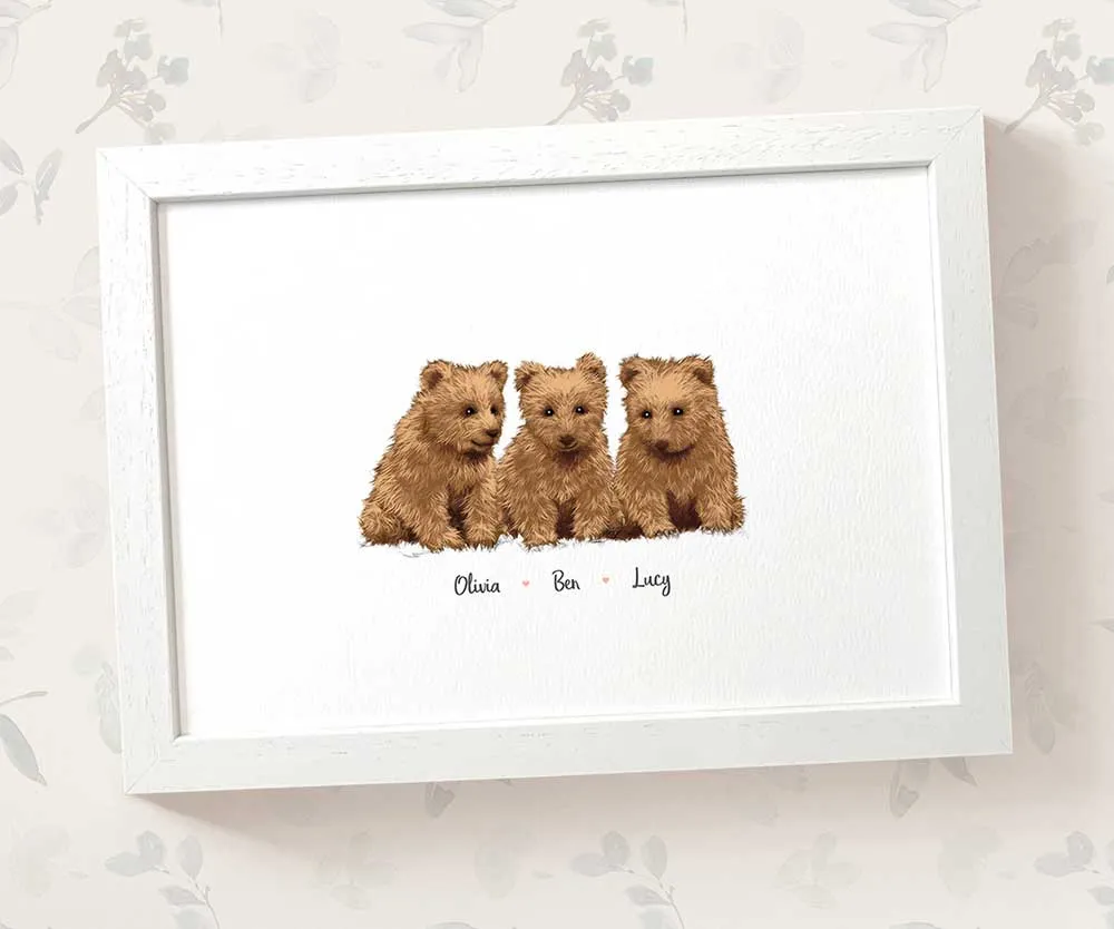 Personalised Bear Family Portrait