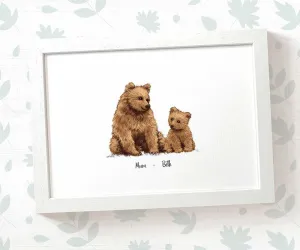 Personalised Bear Family Portrait