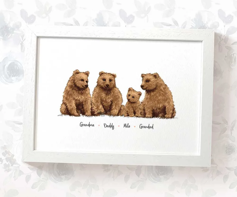 Personalised Bear Family Portrait