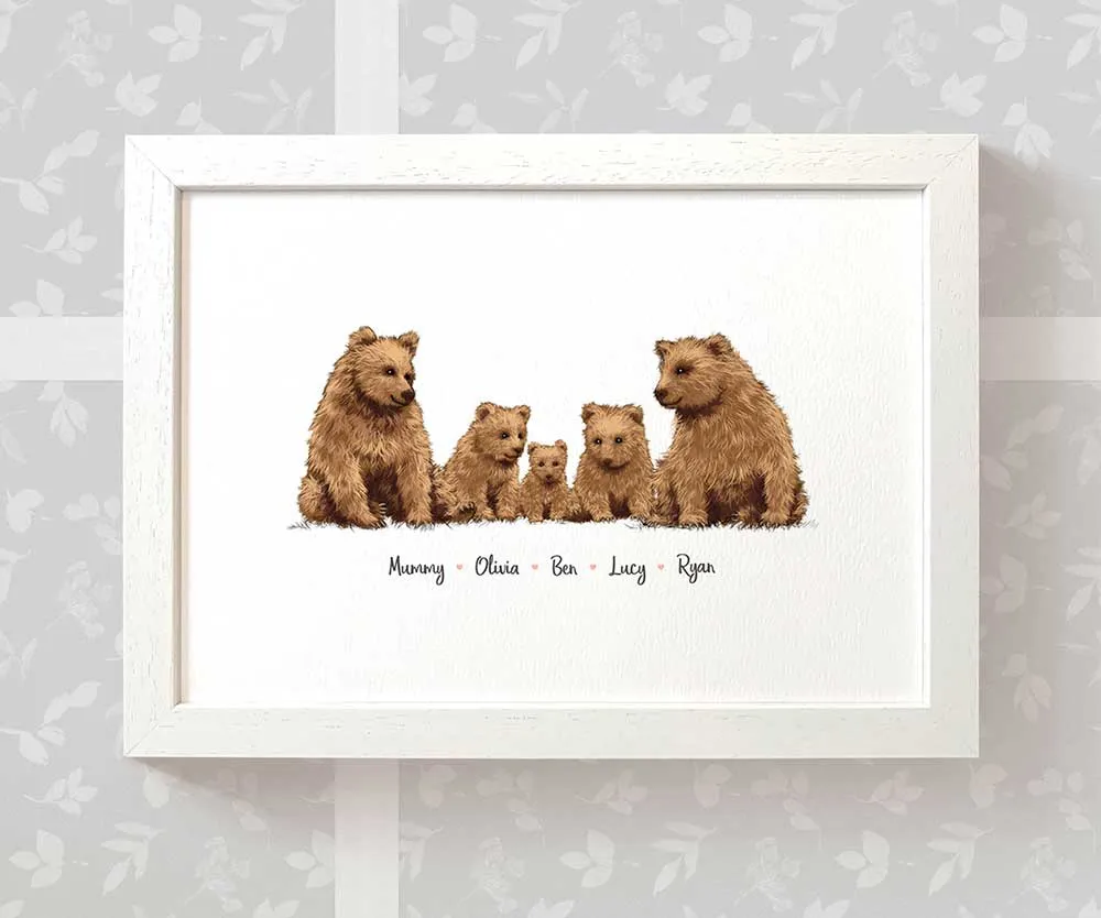 Personalised Bear Family Portrait