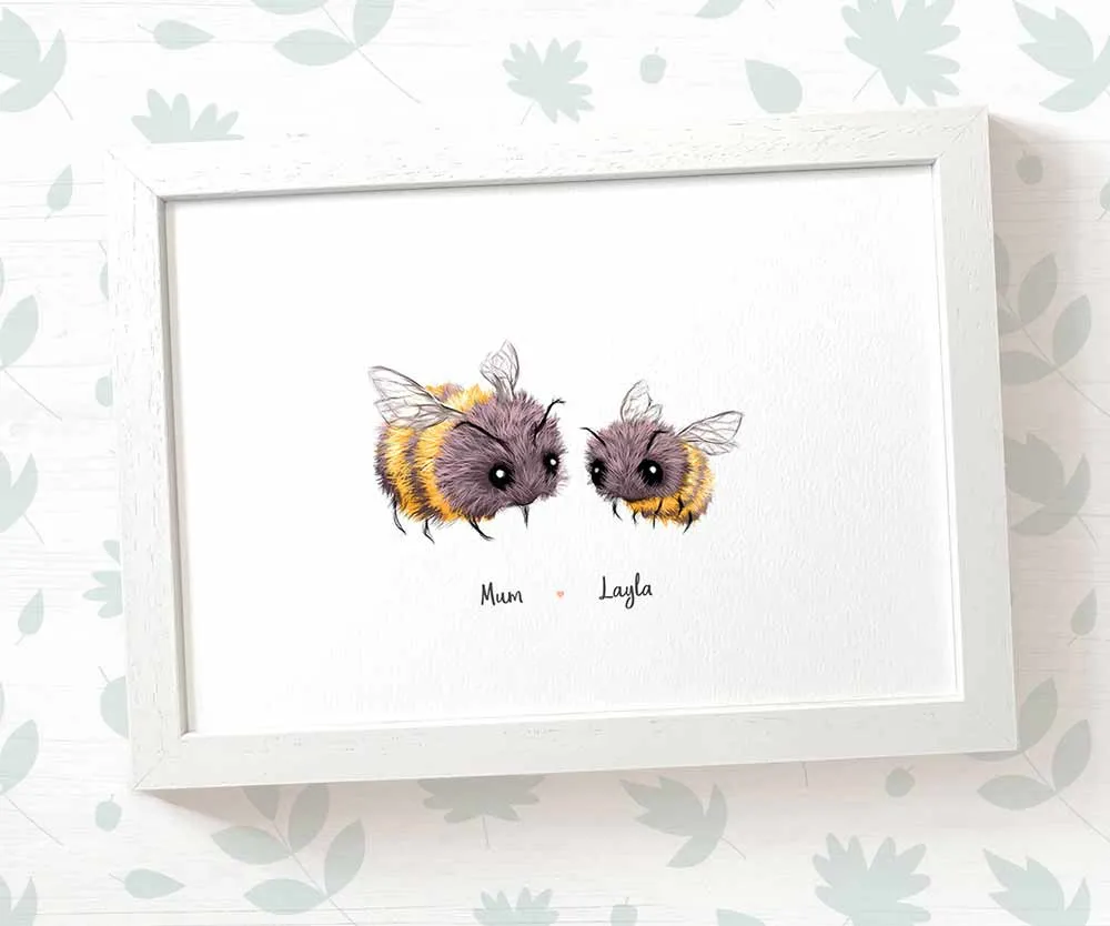 Personalised Bumble Bee Family Portrait