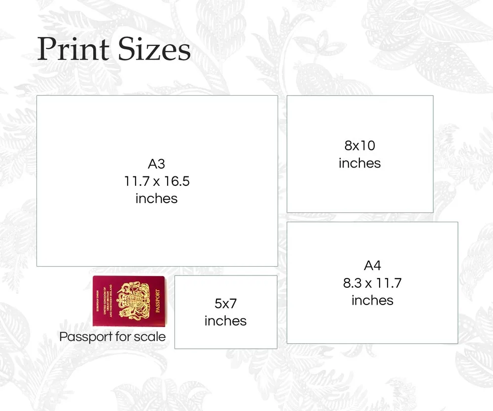 Personalised Giraffe Family of Three Print 2A1B