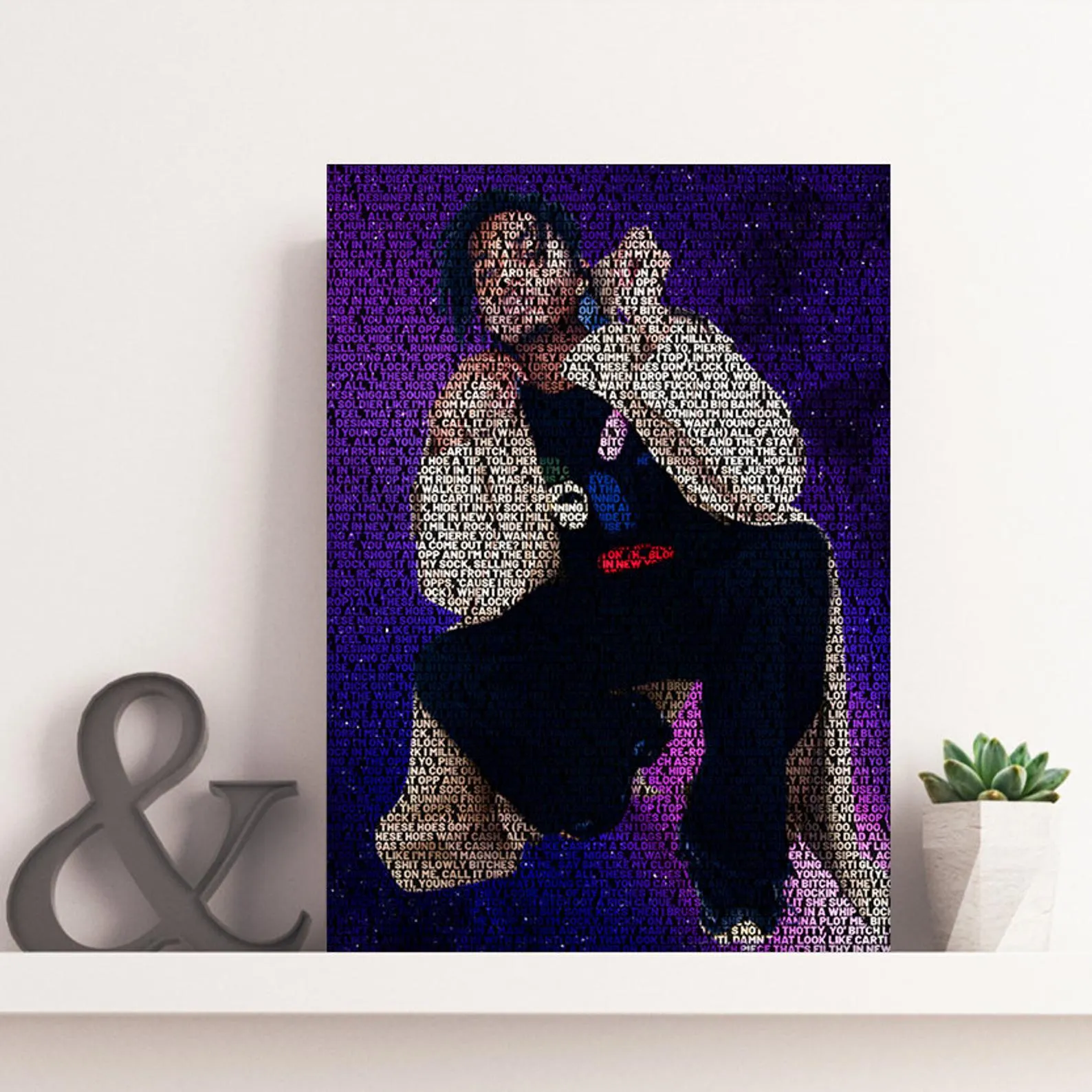Playboi Carti Poster, Custom Music Print, Music Poster, Custom Poster, Home Decor, Wall Hangings, Playboi Carti Canvas, Rapper Art