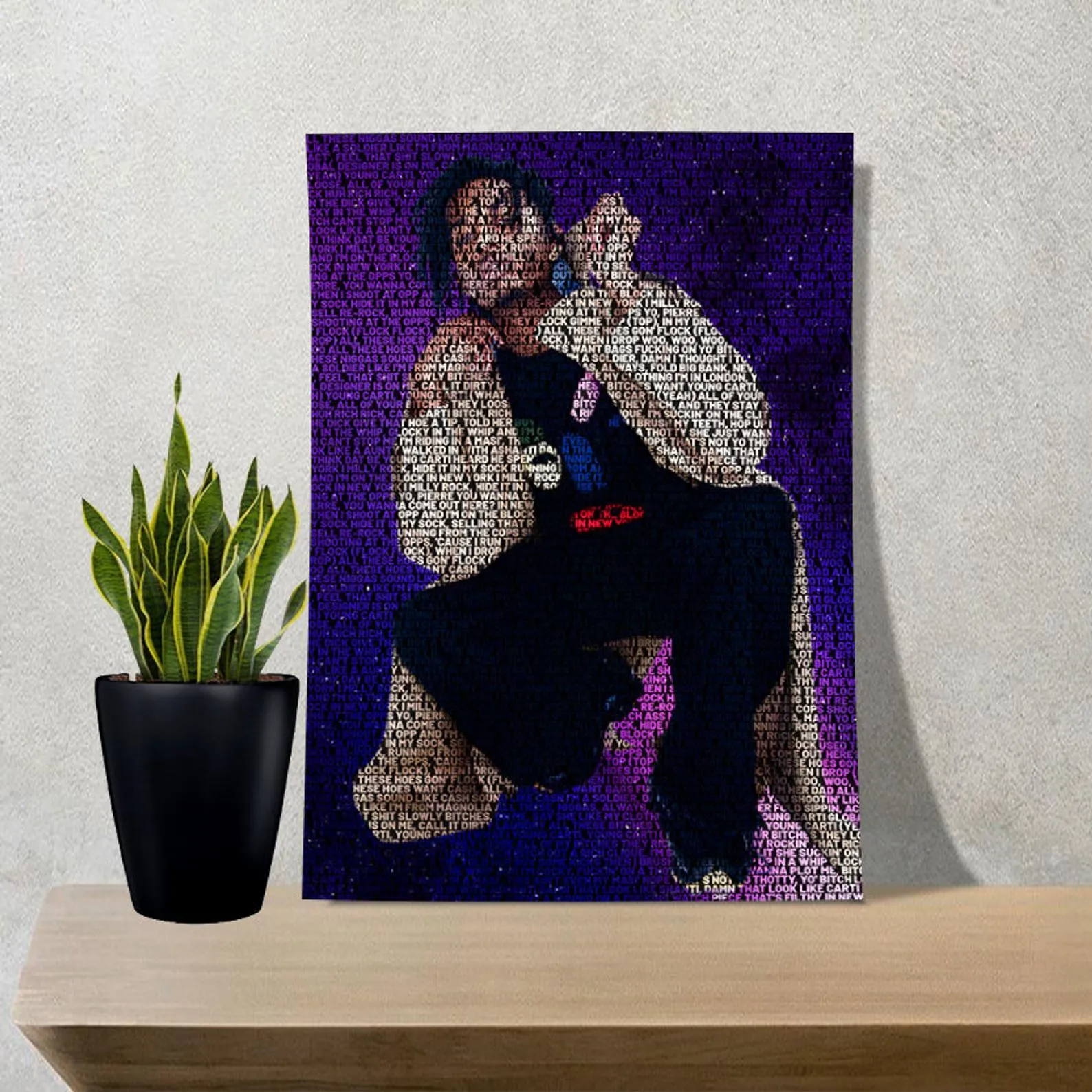 Playboi Carti Poster, Custom Music Print, Music Poster, Custom Poster, Home Decor, Wall Hangings, Playboi Carti Canvas, Rapper Art