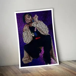 Playboi Carti Poster, Custom Music Print, Music Poster, Custom Poster, Home Decor, Wall Hangings, Playboi Carti Canvas, Rapper Art